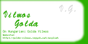 vilmos golda business card